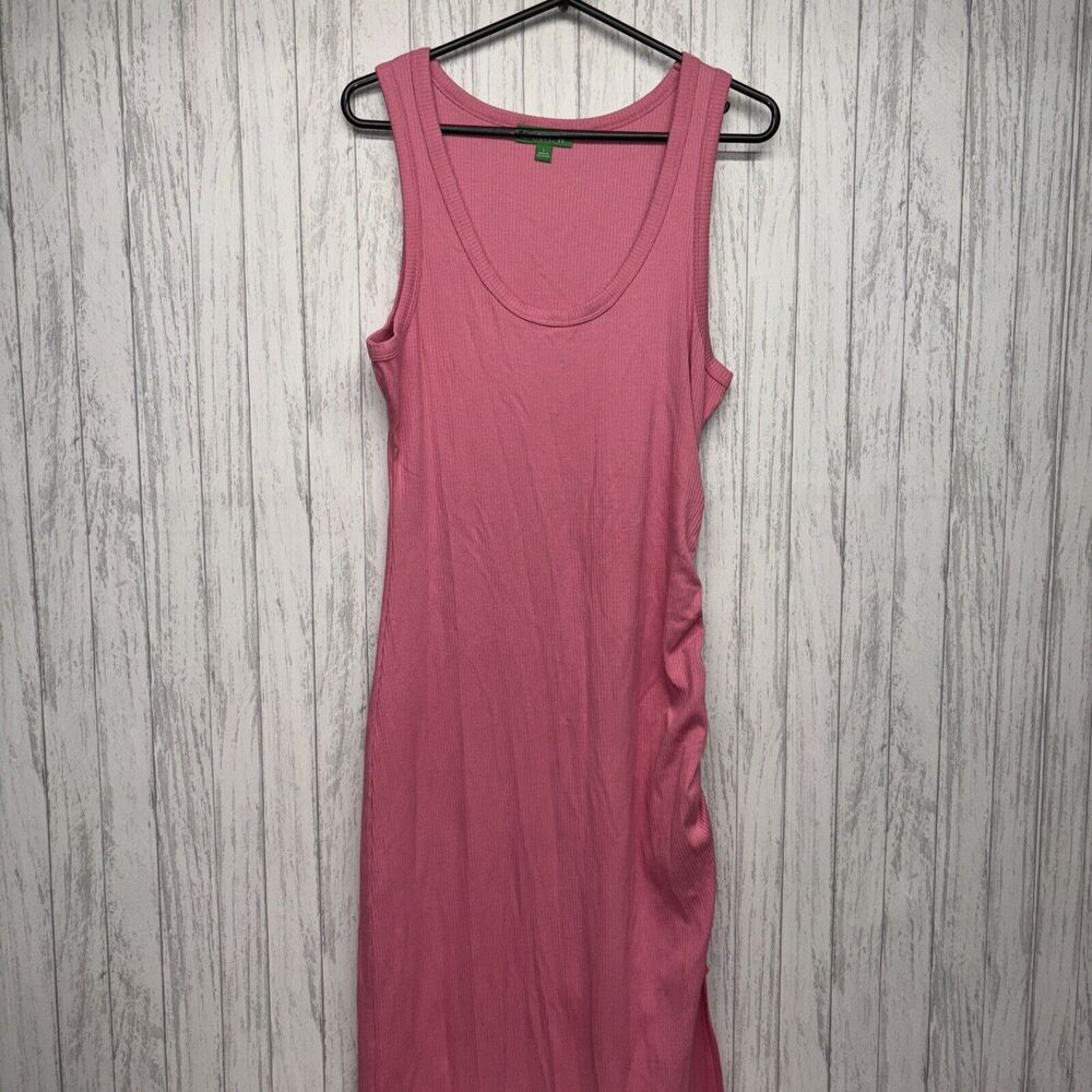 Womens Size L J Crew Ribbed Midi Dress Pink NWOT
